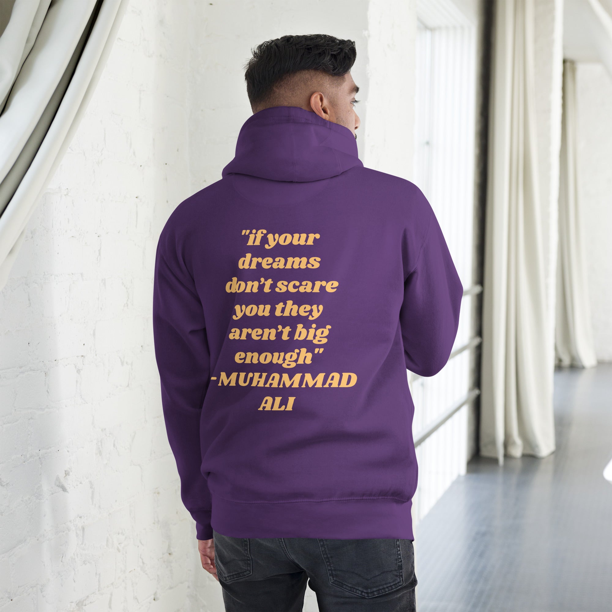 Muhammad ali unisex hoodie - Iconic quotes